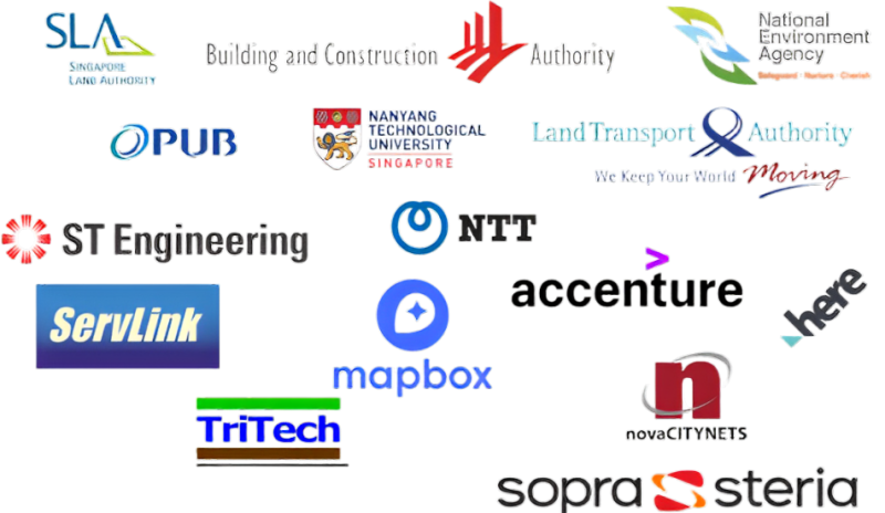 Clients and end-users including LTA, PUB, NEA, BCA and healthcare facilities
