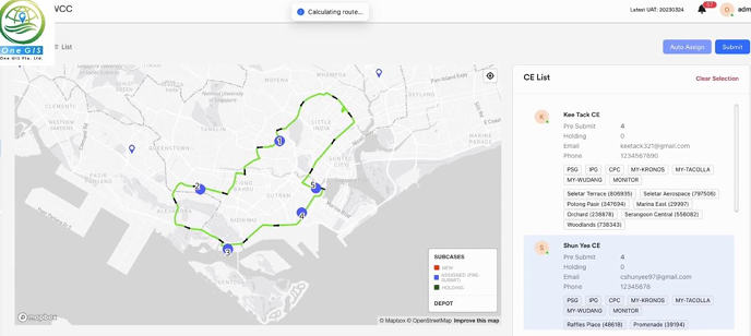 SMART dispatch dashboard